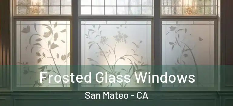  Frosted Glass Windows San Mateo - CA